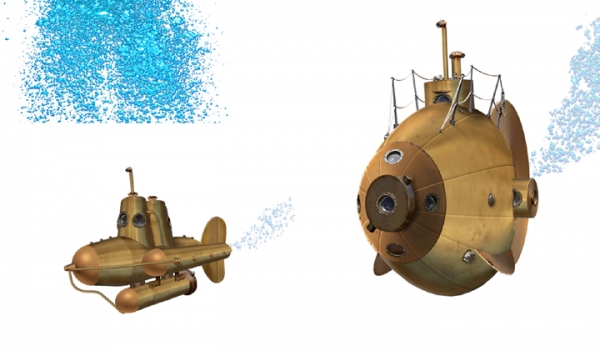 Creation of Steampunk submarines: Step 13